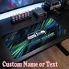 Seattle Seahawks Benutzerdefinierter Name Text Mauspade, Große Schreibtisch-Mausmatte Personalisierte Home-Office-Geschenk