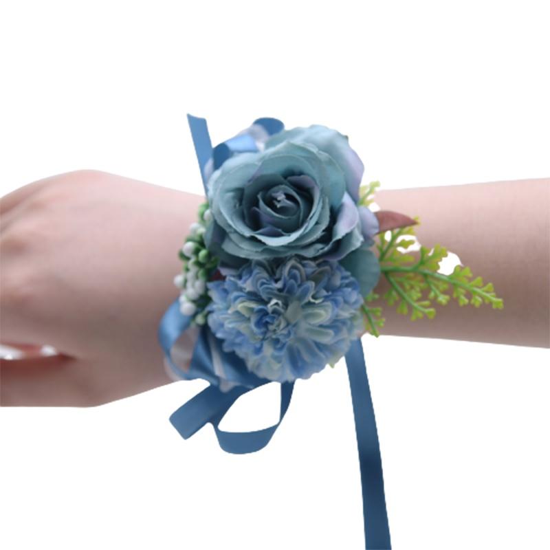 Fiore al Polso Rosa da Matrimonio Eleganti Accessori Floreali per la Festa Nuziale