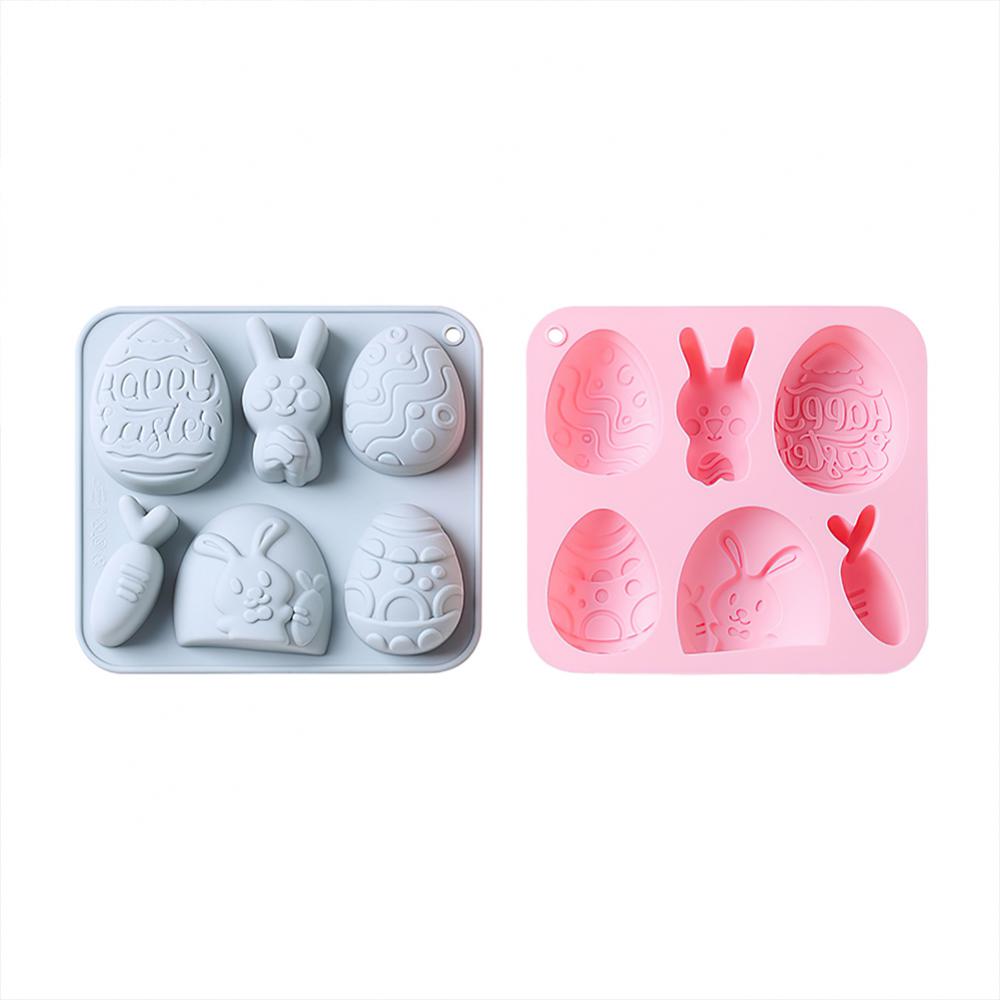 1~10PCS Cake Mold Cute Egg And Rabbit Style Gift Available For Easter Food Grade Silicone Kitchen Baking Accessories Tools