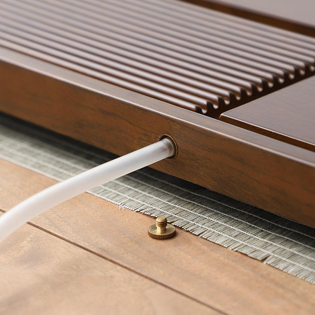 Bamboo Tea Tray Simple Sturdy Kungfu Table for Household Room Office 50x28x3.5cm