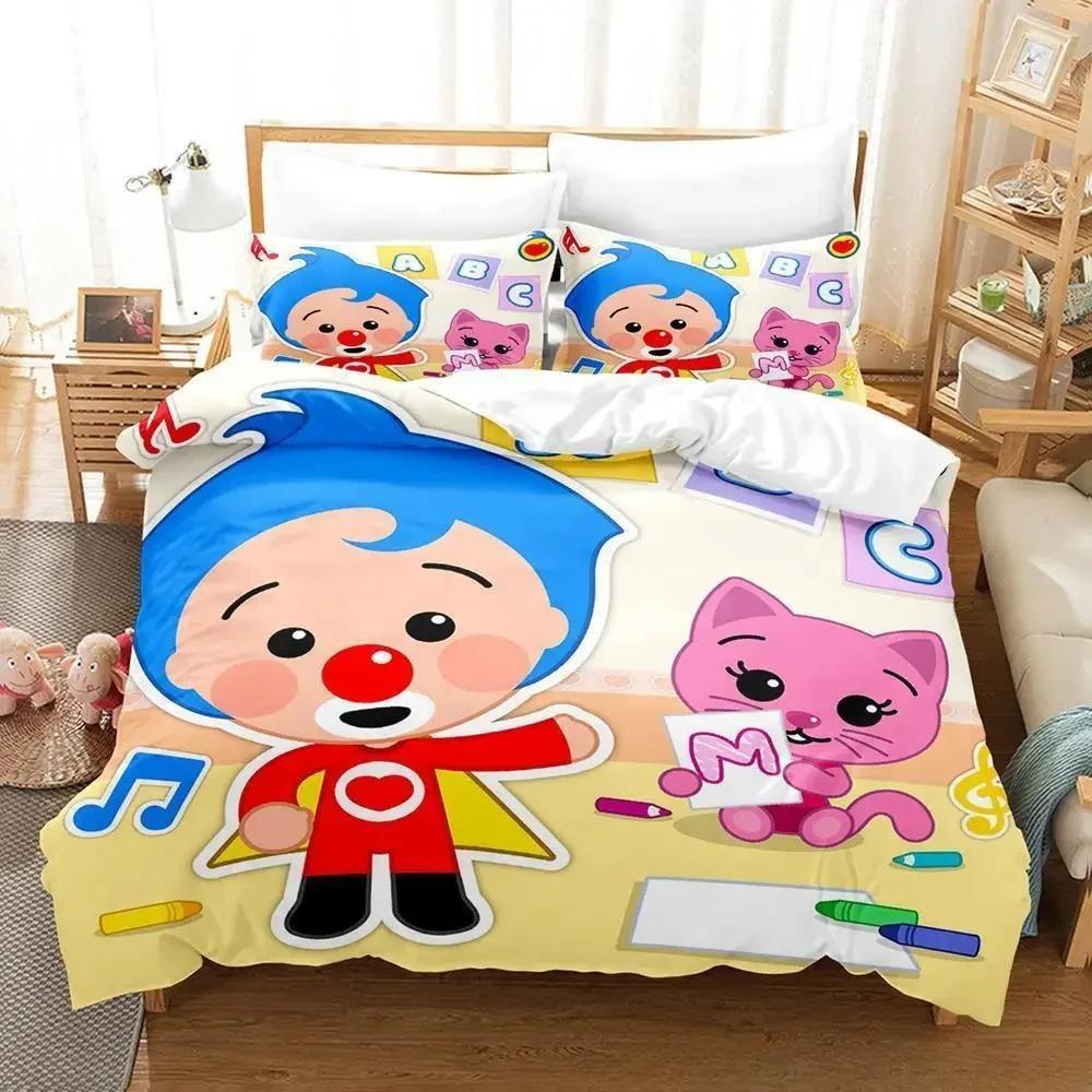 Plim Plim Birthday Bedding Set Single Twin Full Queen King Size Bed Set Aldult Kid Bedroom Duvet Cover Sets Anime Bed Sheet Set