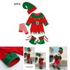 Atemberaubendes Weihnachtselfen-Kleinkind-Cosplay-Kostüm Mit Schuhen Strümpfen