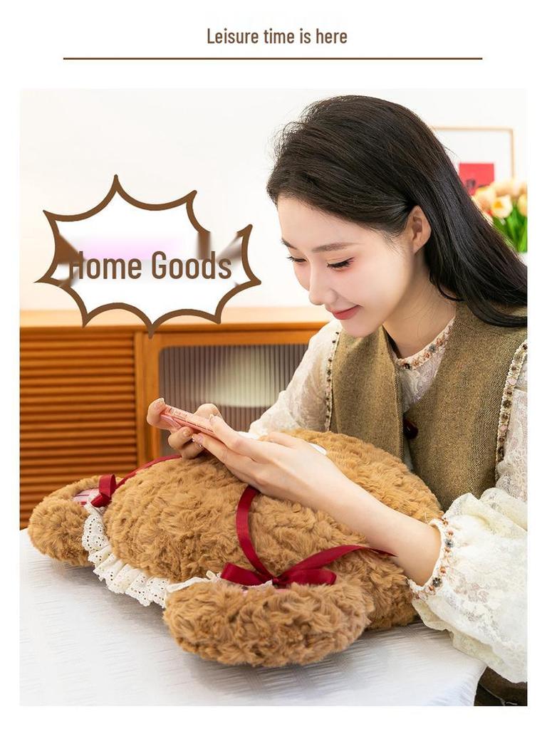 Plüsch-Schnupfenbär Kopfkissen: Kuschelkissen & Puppe für Kinder