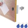 1 Stück RFID Elektronisches Verstecktes Schrankschloss DIY Bohren Frei Intelligenter Sensor Schrank Garderobe Schuhschublade Schrank Speisekammer