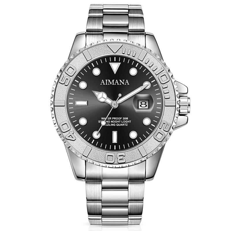 Top Luxury Man Watch Waterproof Luminous Date Men Watch Stainless Steel Male Clock Sport Fashion Men's Quartz Watches