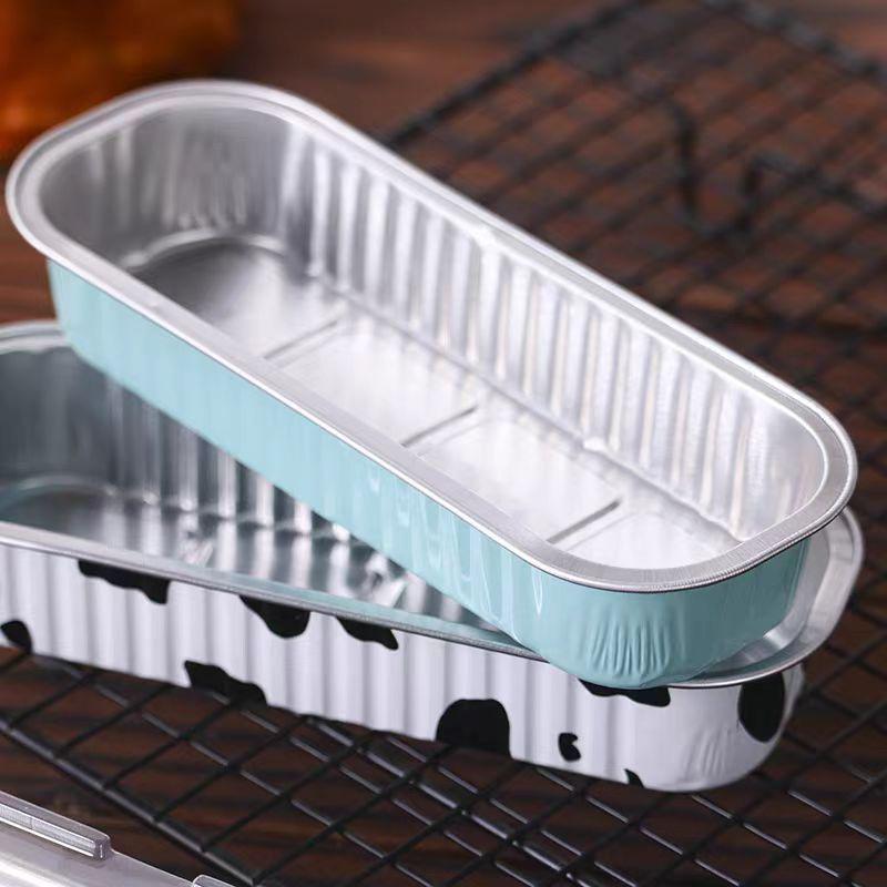 Tin Paper Box Thickened Aluminum Foil Box Packaging Takeaway Box Air Fryer Special Disposable Cheese Baked Durian Box