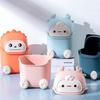 Mini Desktop Cartoon Trash Can - Cute and Stylish Tabletop Bin for Home, Dorm, Office, or Bedroom.