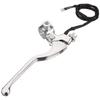 [Kitaco] Right Lever & Holder Set (Long) Monkey Etc. with Mirror Holder, Silver, 525-0701301