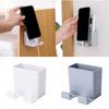 Mobile Phone Holder Smartphone Hanging Storage Rack Wall Mounted Remote Control Organizer Stand