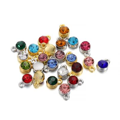 20 Teile/los Bunte Kristall Birthstone Baumeln Charms Halskette Armband Ohrring Schlüsselanhänger Anhänger Für DIY Schmuck Machen Liefert