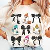 Comfort Colors Coquette Ghost Shirt and Kids Tshirt: Iced Coffee Latte Lover Tee