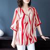 Summer Chiffon Shirt Large Women's Loose Top Summer Comfortable Casual Girls' Clothing