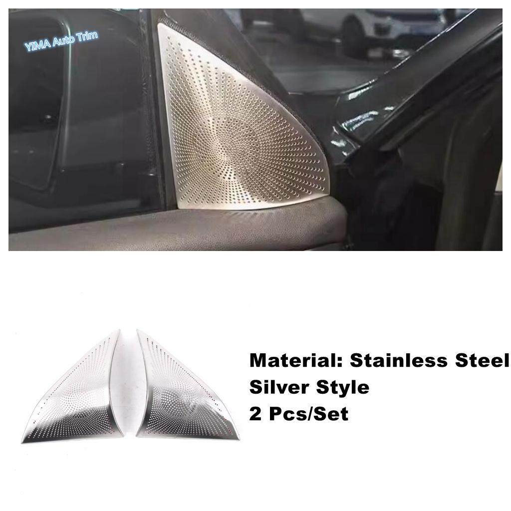 Car Pillar A Stereo / Door Stereo Speaker / Front / Rear Door Horns Decor Cover Trim For Tesla Model 3 2024 Interior Accessories