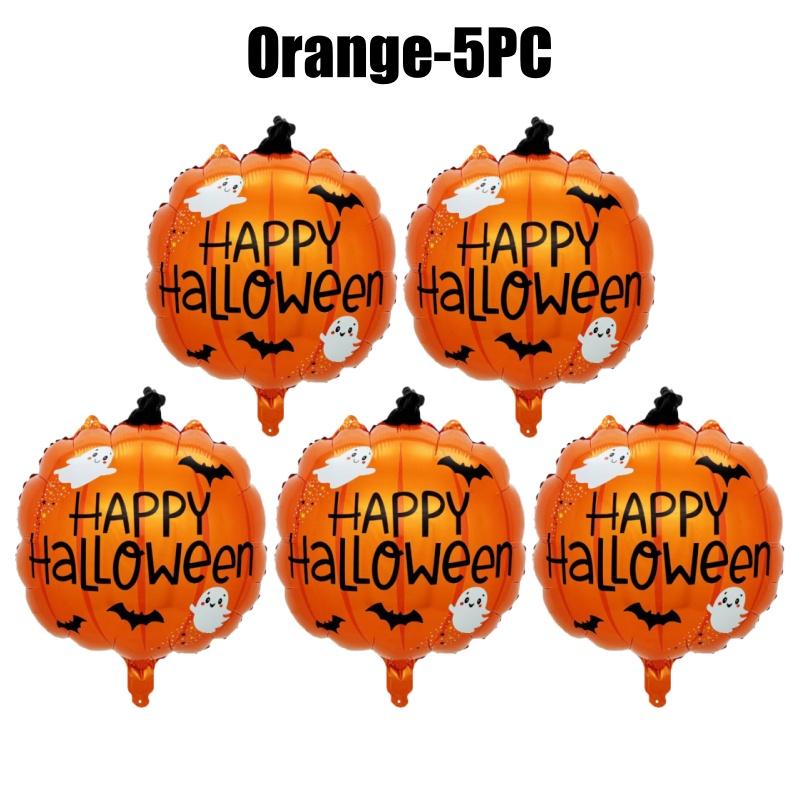 Halloween Party Decoration Cartoon Skull Pumpkin Ghost Design Aluminum Foil Balloons For Spooky Night Celebration