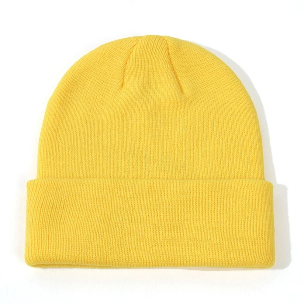 Solid Color Baby Beanies Soft Warm Knit Cap Fashion Kids Winter Hat for Boys Girls
