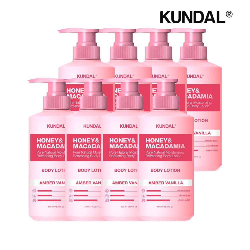 

KUNDAL Honey & Macadamia Pure Body Lotion Amber Vanilla 500ml x8