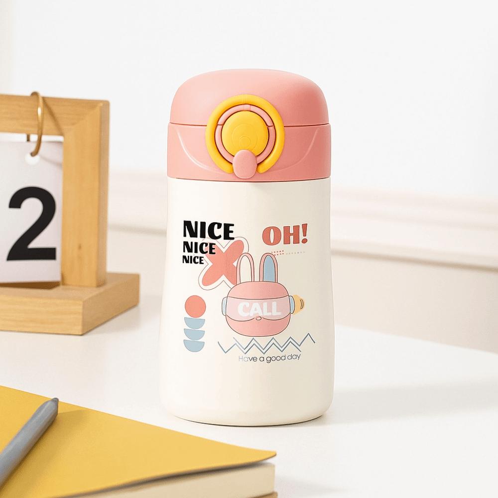 Edelstahl Kinder Thermos Wasserflasche 400ML 400ml Vakuumflaschen Kaffee Tee