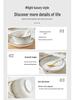 2025 Modern Ceramic Dinnerware Set - Underglaze Rice Bowls, Plates, and Chopsticks