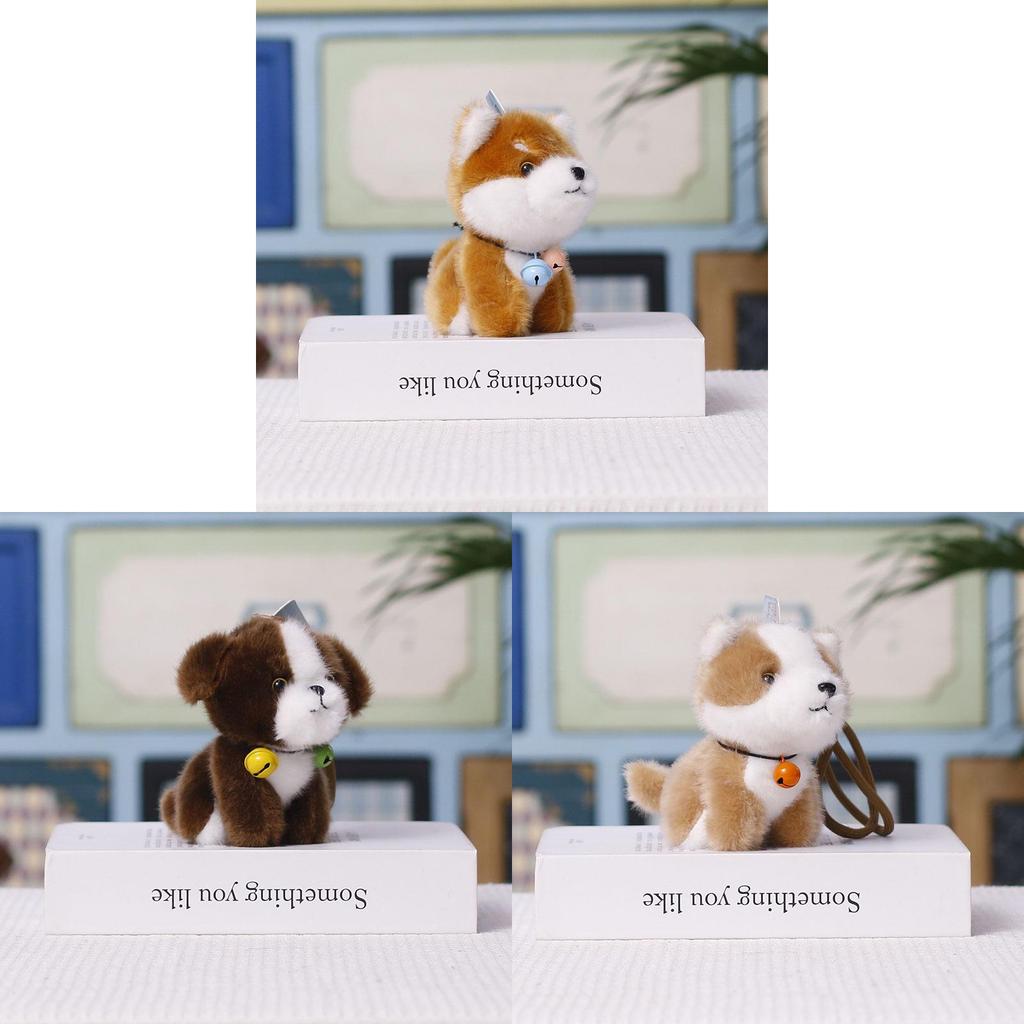 Small Puppy Plush Keychain With Soft Short Plush For Bag Accessories And Gifting