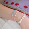 Initial Pink Pop Bracelet