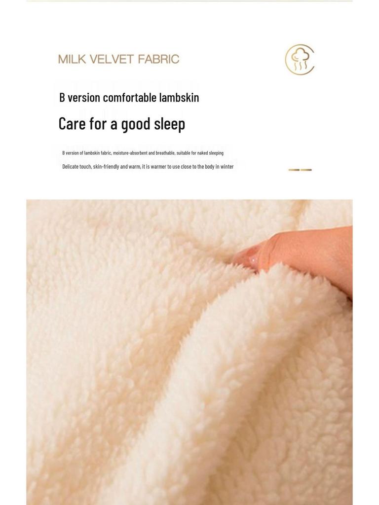 Zimowa kołdra z wełny jagnięcej i bawełny: Gruba Ciepła Kołdra na Łóżka Pojedyncze i Podwójne