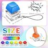3/6Pcs Keyboard Fidgeting Plaything Keyboard Keychain Relaxation Toys Button Stress Ease Gifts For Office School