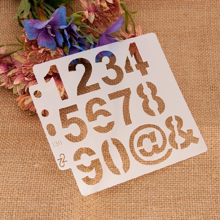 Exquisite Letter Number Stencil Template DIY Album Card Making Painting Template