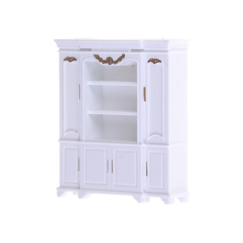 1/12 Dollhouse Miniature Bookcase Display Shelf Modern Style Doll House Furniture Toys