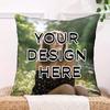 1pc Moroccan style architectural single-sided printed pillow sofa cover - peach skin velvet pillowcase
