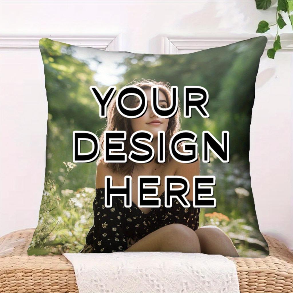 1pc Moroccan style architectural single-sided printed pillow sofa cover - peach skin velvet pillowcase