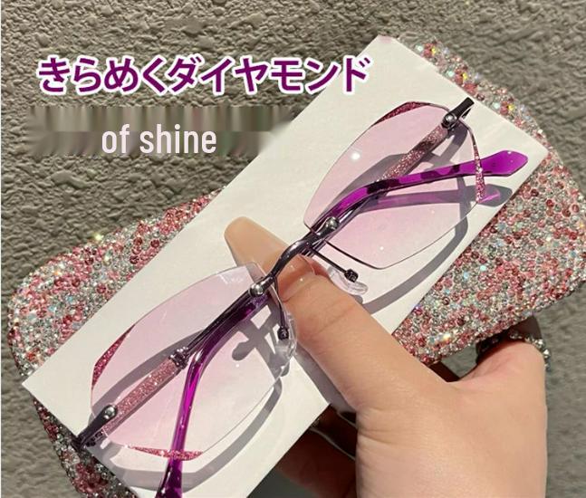 

2023 Звездный блеск Безободковые HD Анти-синий свет Сверхлегкие Омолаживающие очки для чтения +100