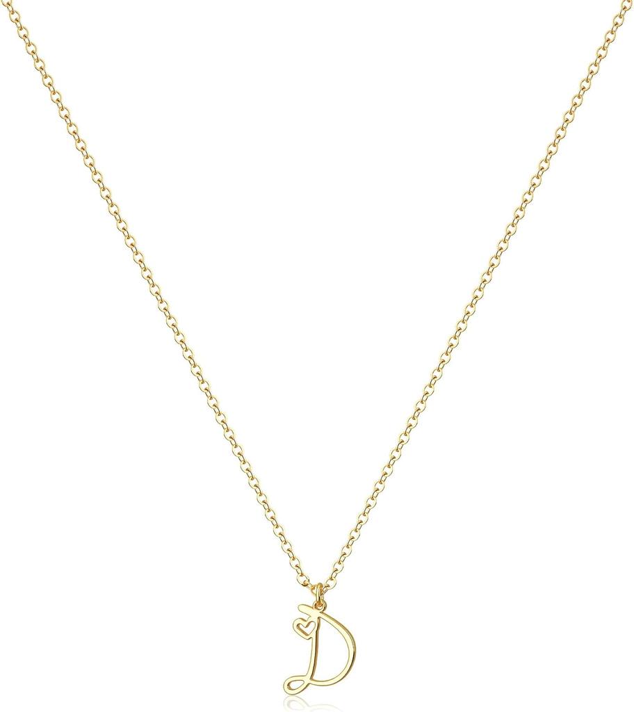 Tewiky raidės karoliai moterims - 14k paauksuoti subtilūs raidžių karoliai madingi mieli individualūs monogramos