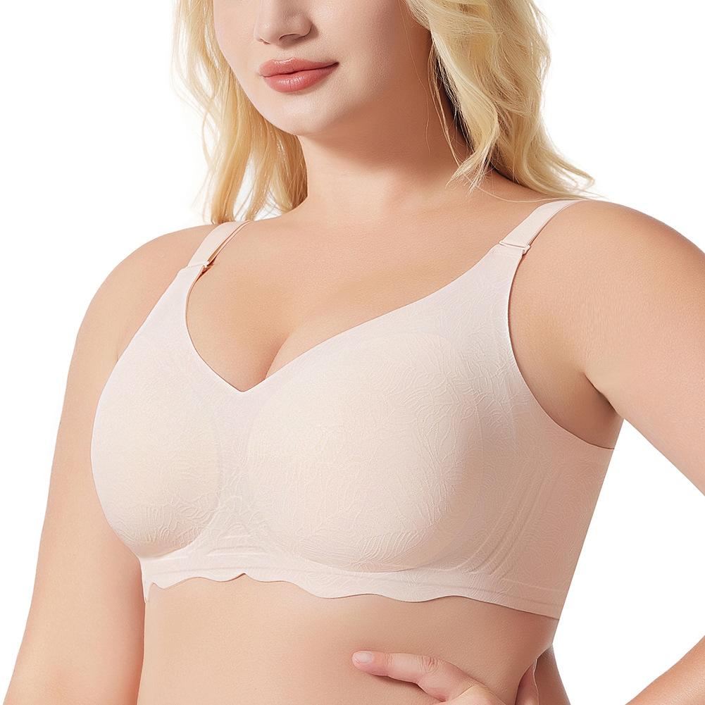 Seamless Fashion Bra with Soft Gel Cups Gathering Comfort Bra for Women Ultra-Soft Design Minimises Side Bulge