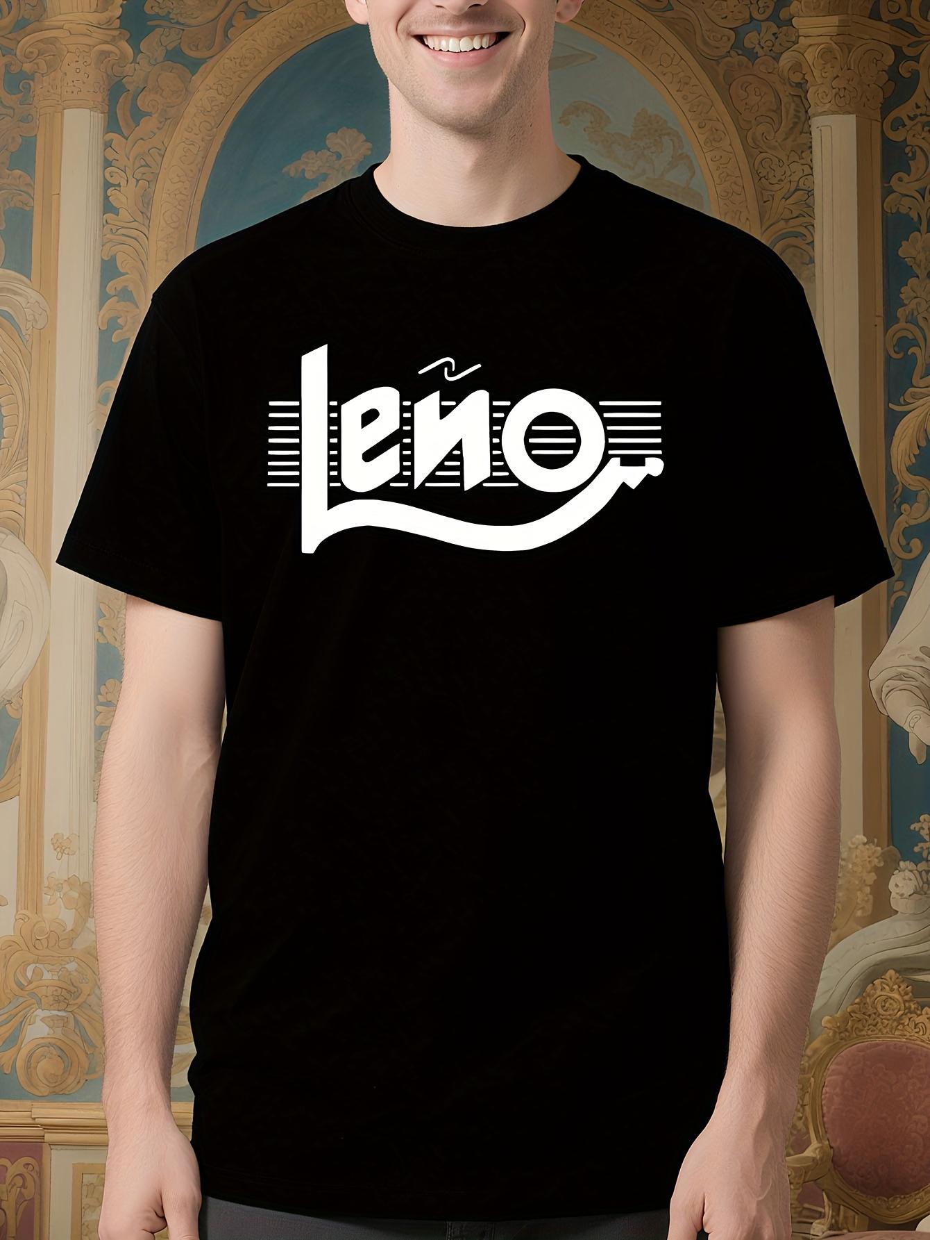 Leno Rosendo Bold Logo - Black with White Lettering T-shirt XXL