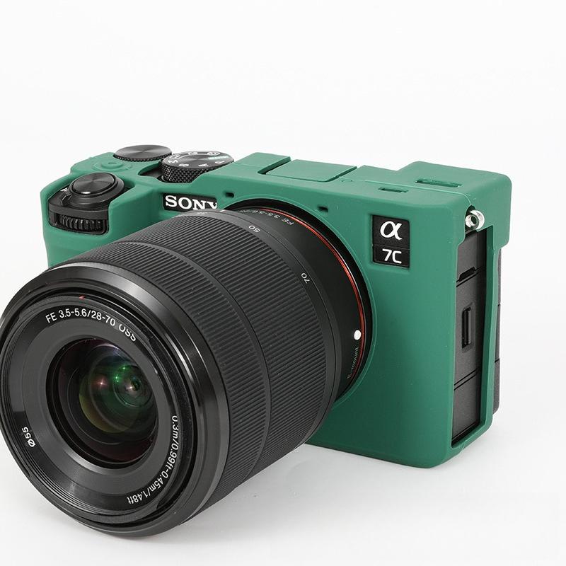 Huse din silicon pentru Sony A7CR și A7CII Genți pentru camere foto pentru A7CR Camere foto mirrorless Huse de protecție anti-cădere pentru camerele foto A7CII