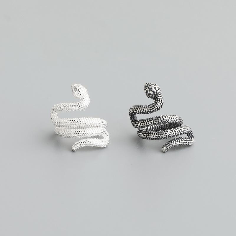 S925 Sterling Silver Thai Snake Spacer Beads for DIY Handmade Bracelets & Necklaces