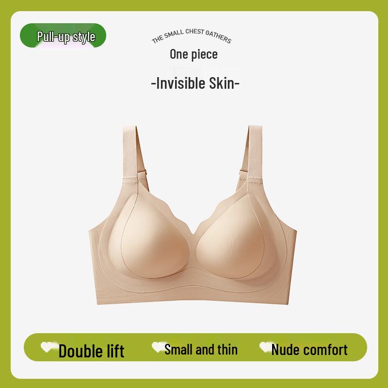 Plus Size Full Coverage Invisible Bra: Lifts, Supports, Anti-Sagging, Thin Cup, Seamless Fit for Large Busts