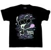 Invader Zim New Adult T-Shirt Gir Over Fluorescent Scribbled Lines