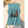 2026 Halloween Skull Flower Print Round Neck Women 3Pcs T-Shirt Set Elegant Daily Commute Spring Summer Tops