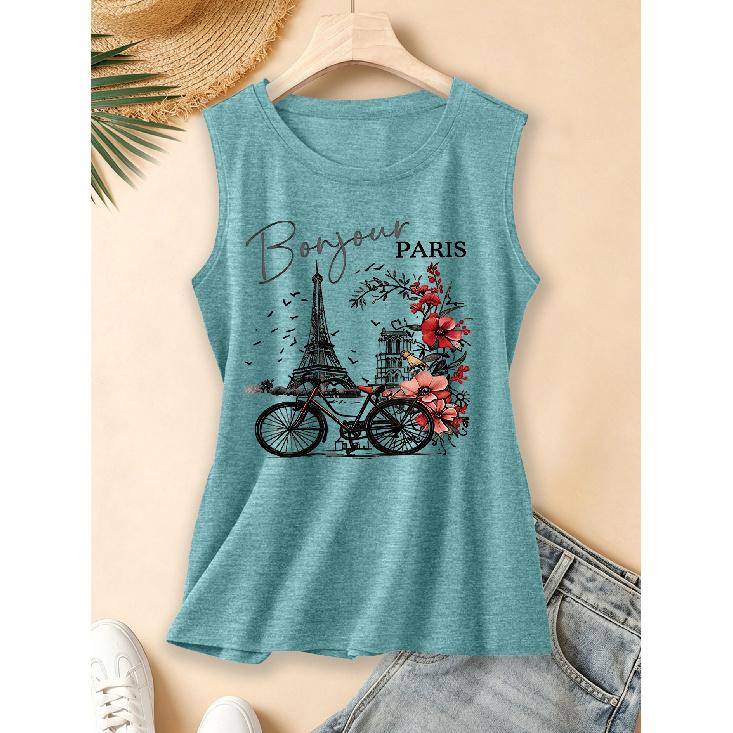 2026 Halloween Skull Flower Print Round Neck Women 3Pcs T-Shirt Set Elegant Daily Commute Spring Summer Tops