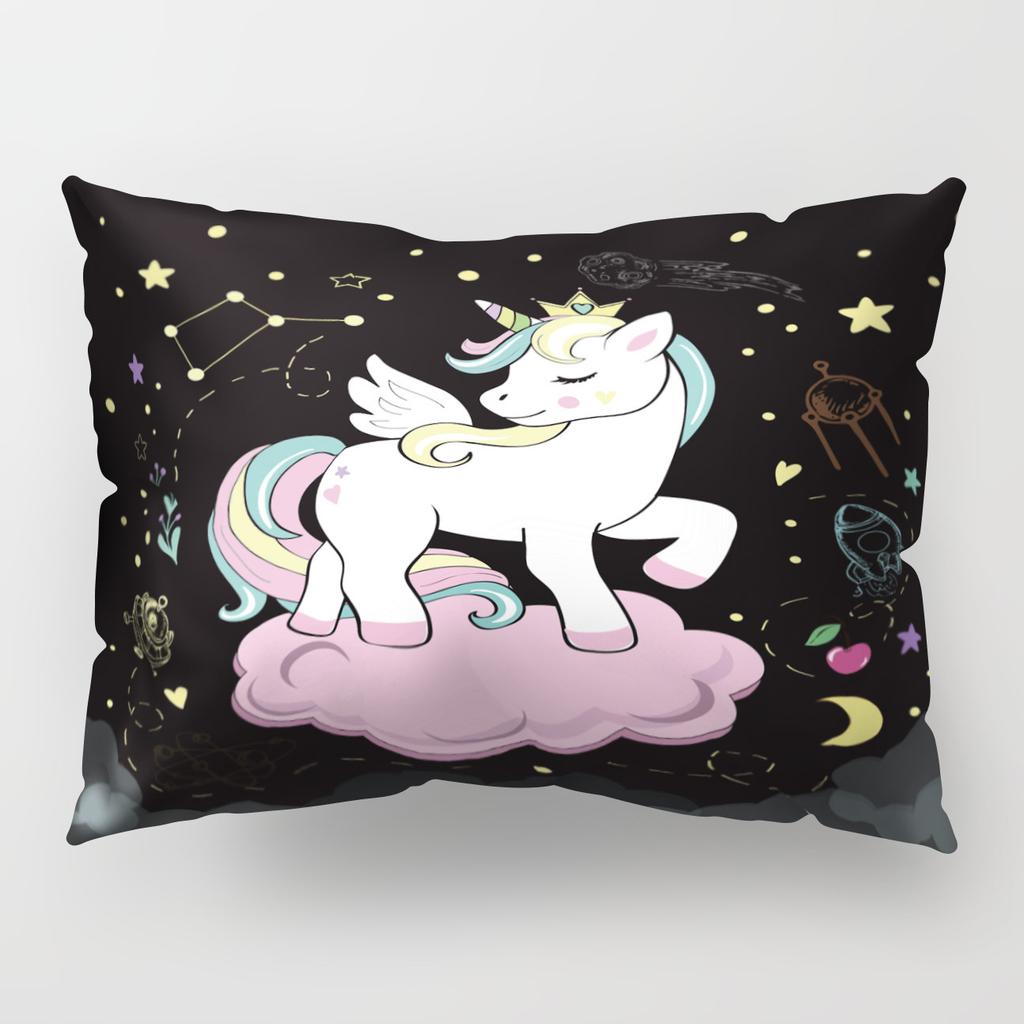 50*30cm Cute Unique Unicorn Long Pillow Cover