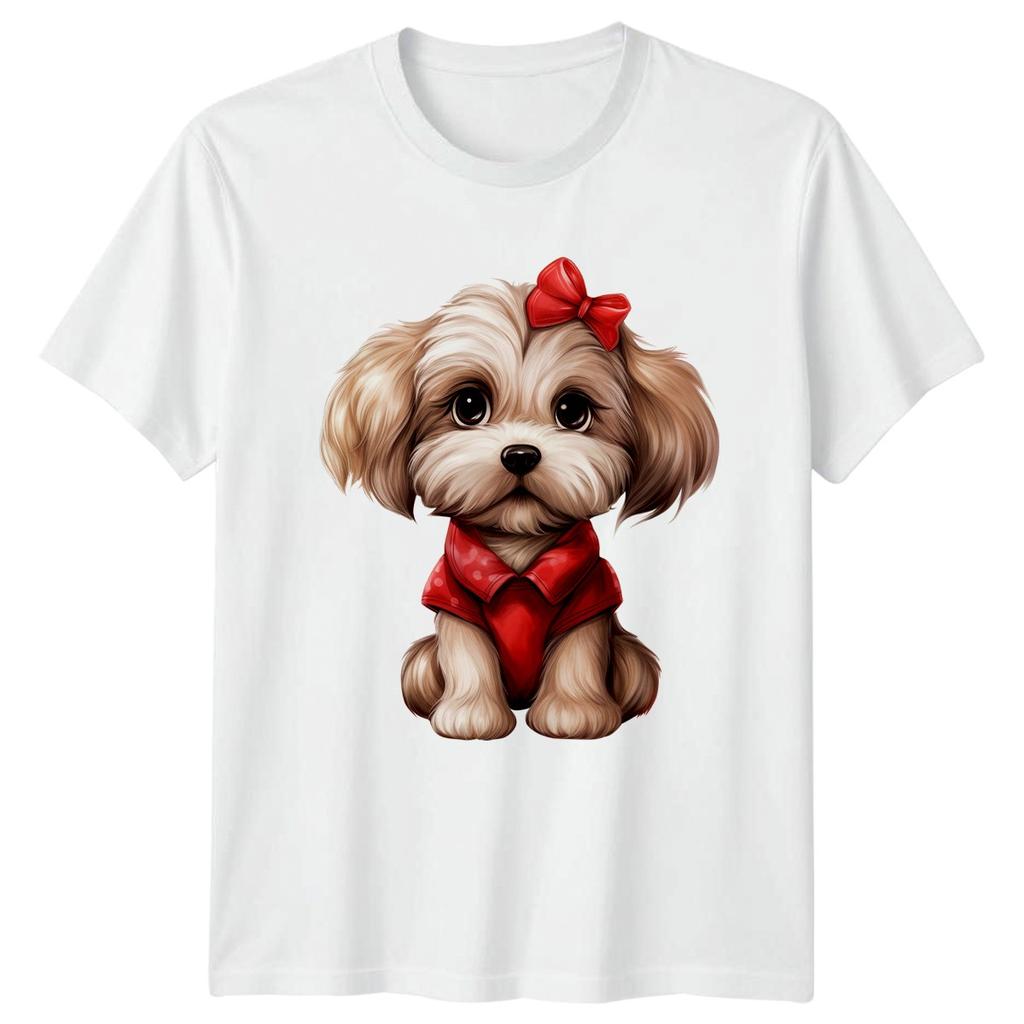 Puppy Dog Animals Graphic Tee Unisexs Unisexs Top Cute Canine TShirt