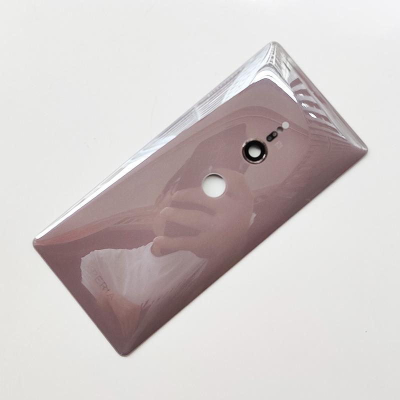 Back Glass For Sony Xperia XZ2 Battery Cover Housing Rear Case +Camera Lens Replacement Parts With Adhesive