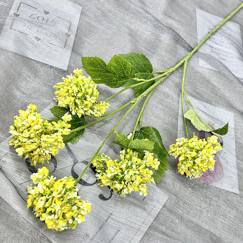 Polyester Hydrangea Artificial Flower For Wedding Decor Photography Home Office Arrangement