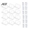 Sturdy Stands for Lightweight Items Floating Mini Shelves Collectibles, Clear Acrylic Wall Mounted Tiered Display Desk Stands, Invisible Minimalist