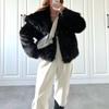 Autumn New Women's Clothing Faux Fur Short Top Women's Coat Spring Women's Jacket Top