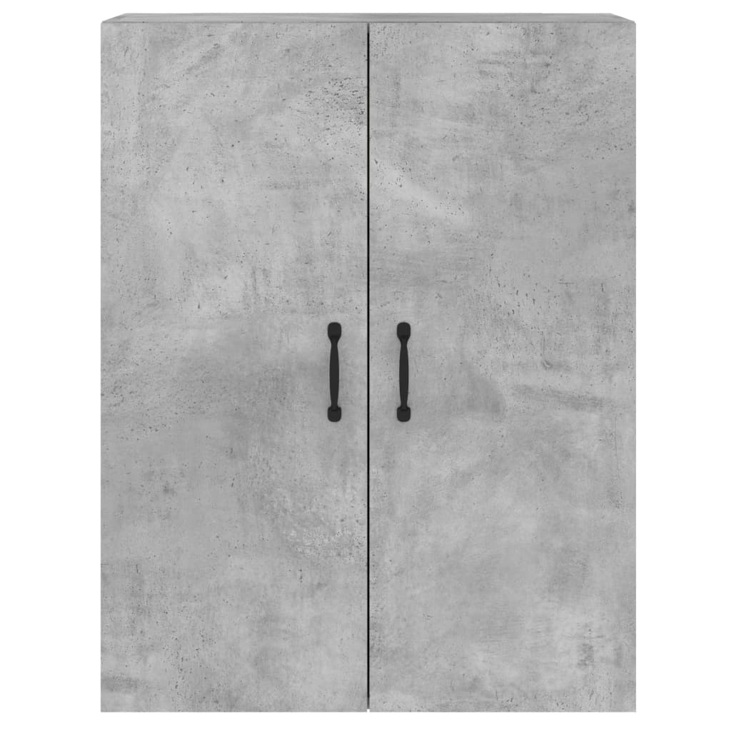 Wall Cabinets 2 pcs Concrete Grey Particleboard