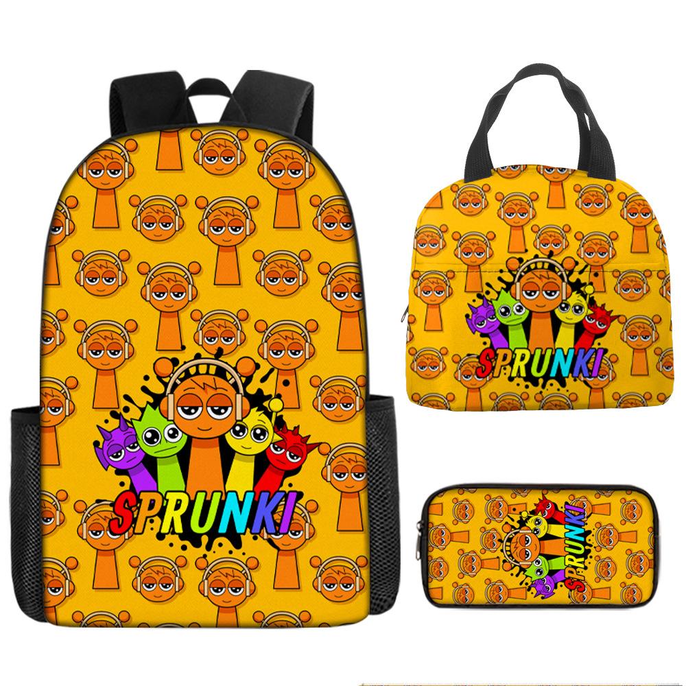 Rhythm Box Children's School Bag 1 piece minimum order new sprunki printed large-capacity campus student backpack