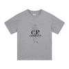 C.P.COMPANY Round-neck Casual Printed Loose Short-sleeved Shirt Heather Gray 219