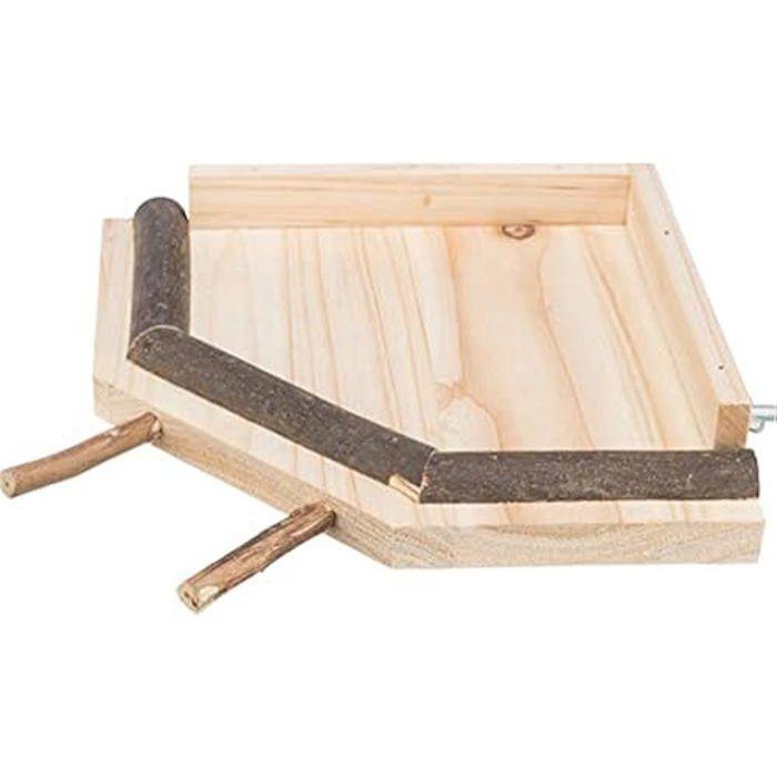 Plateforme avec perchoirs - TRIXIE - 51698 - Bois - 19 × 19 cm - Montage facile
